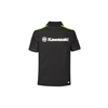 SPORTS POLO MALE (BLACK / GREEN) photo thumbnail 3