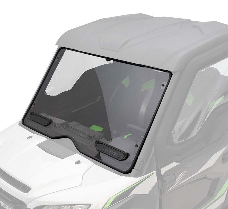 KQR Vented Fixed Windshield, Polycarbonate detail photo 2