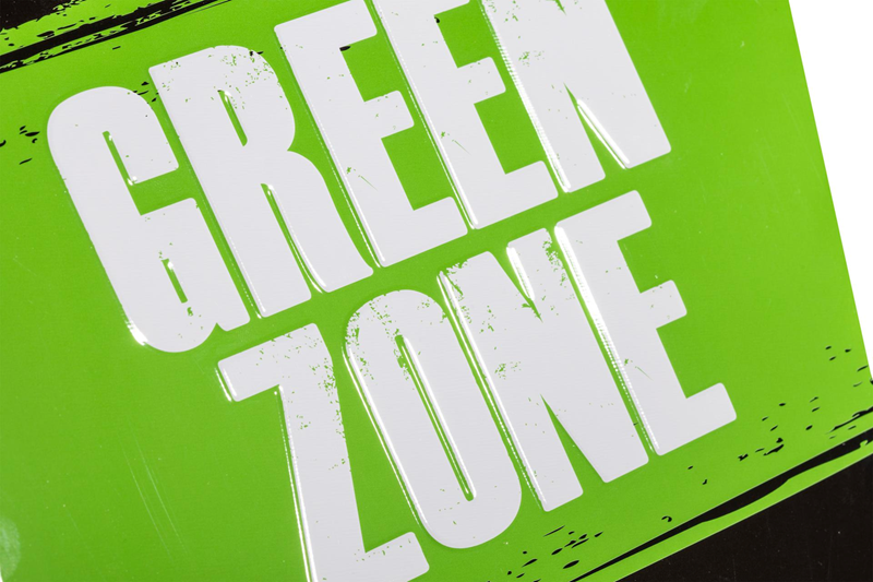 GREEN ZONE PARKING SIGN detail photo 3