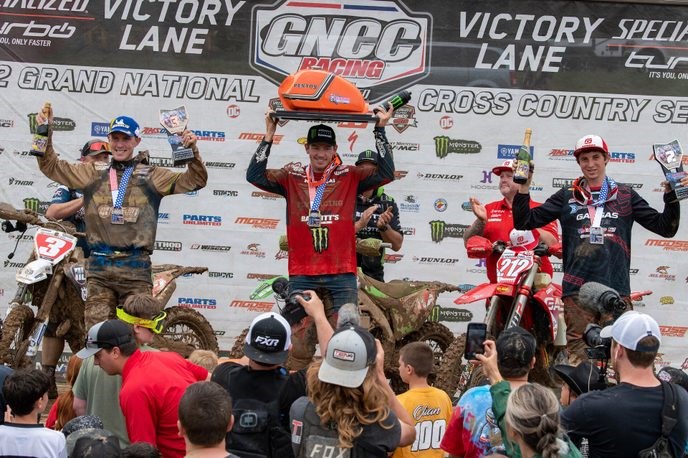 Josh Strang (center), Ricky Russell (right) and Jordan Ashburn (left).  (Photo Credit - Kayla Bolton www.gnccracing.com)