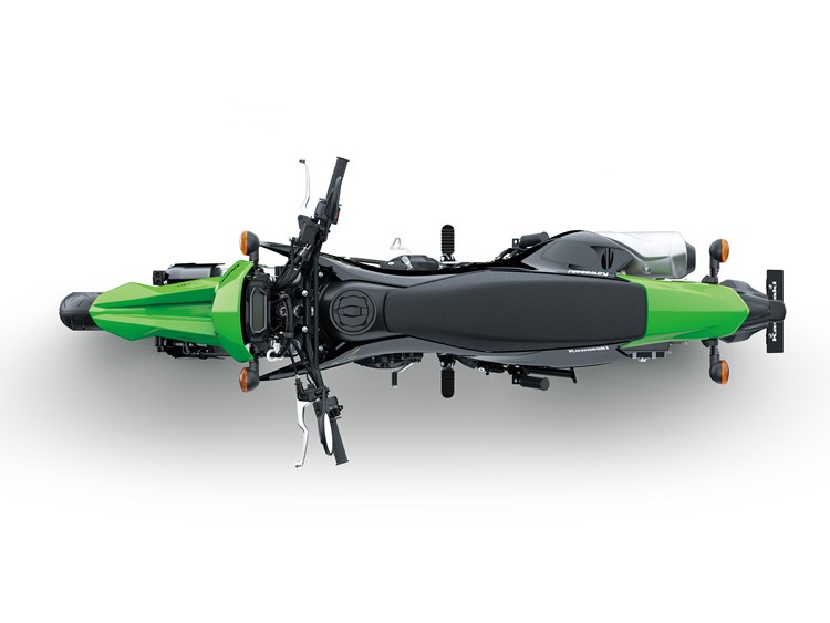 KLX230SM - LIME GREEN - TOP VIEW