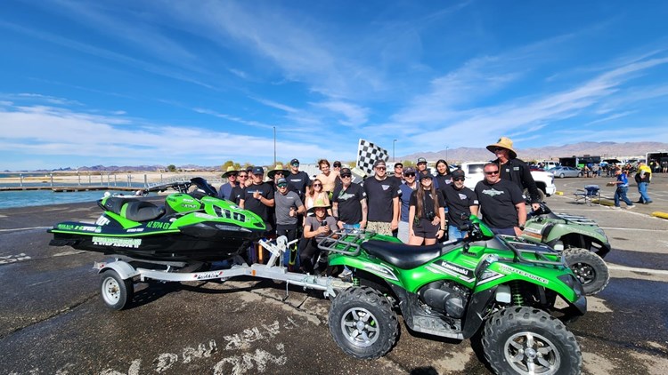 Jet Ski and ATV ready to race