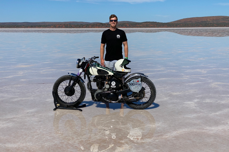 Matt has ben racing at Lake Gairdner National Park since 2021