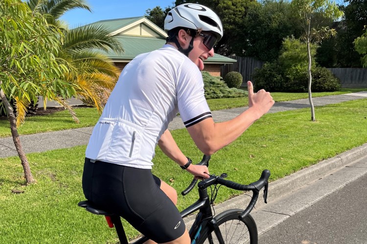 Cycling is an element that Jai incorporates into his training regime
