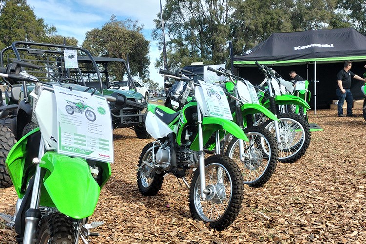 Fun bikes were a hit with the younger crowd