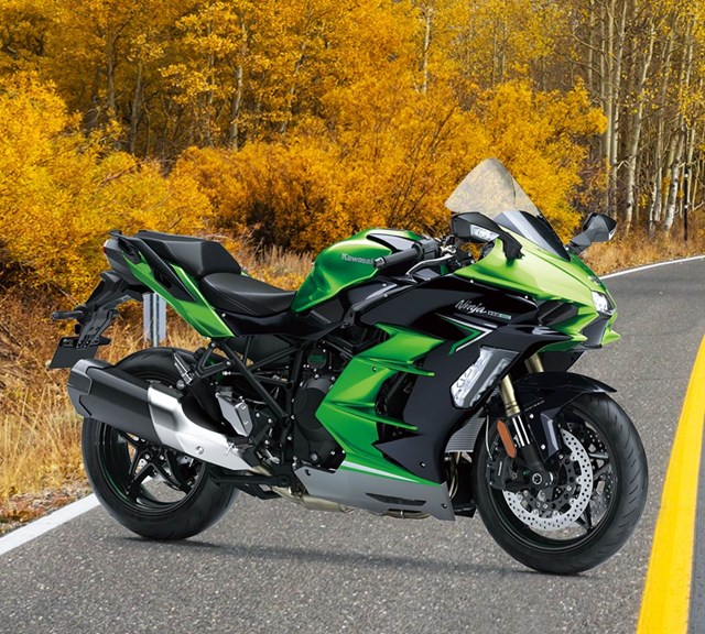Image of 2022 NINJA H2 SX in action