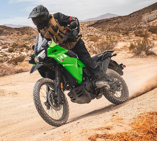 Image of 2023 KLR650 in action