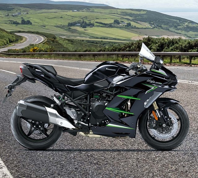 Image of 2024 NINJA H2 SX in action