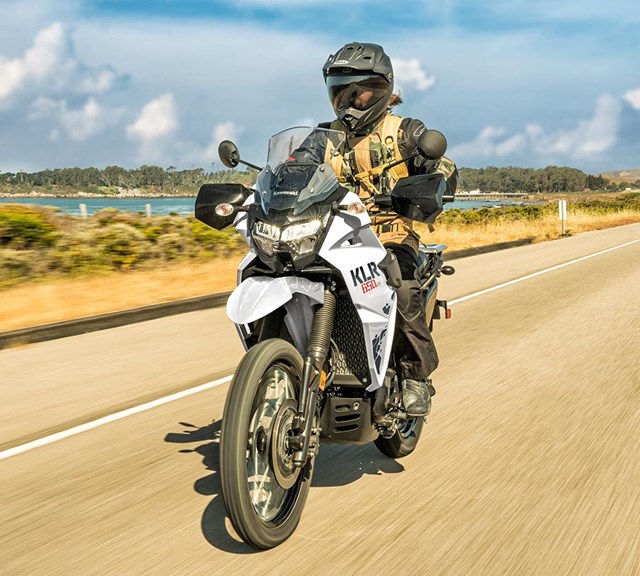 Image of 2024 KLR650 S in action