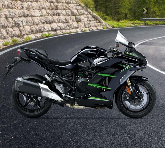 Image of 2025 NINJA H2 SX in action