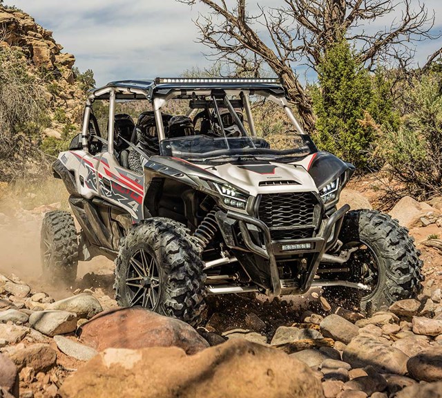 Image of 2025 TERYX KRX4 1000 eS in action