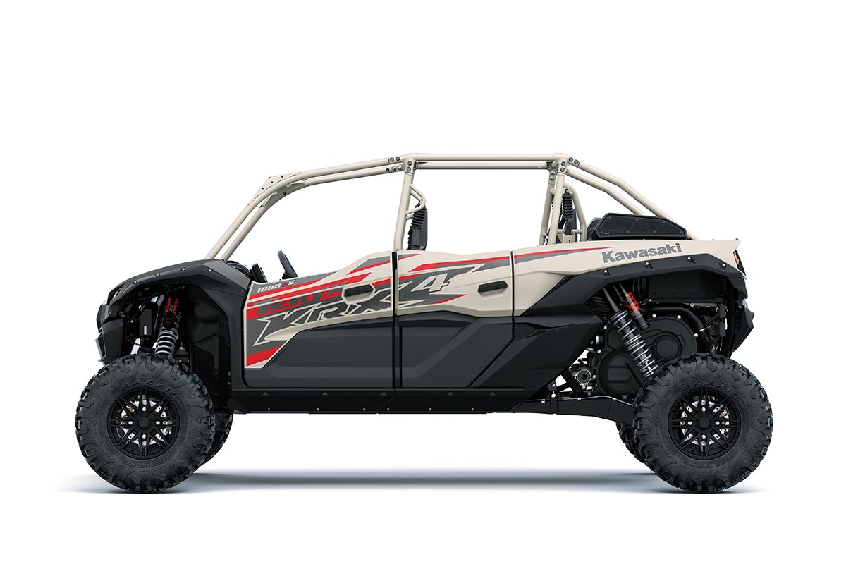 2025 Kawasaki TERYX KRX4 1000 eS - Metallic Matte Whitish Beige / Metallic Flat Raw Graystone