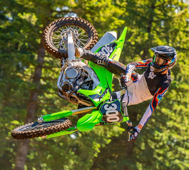 Image of 2026 KX250 in action