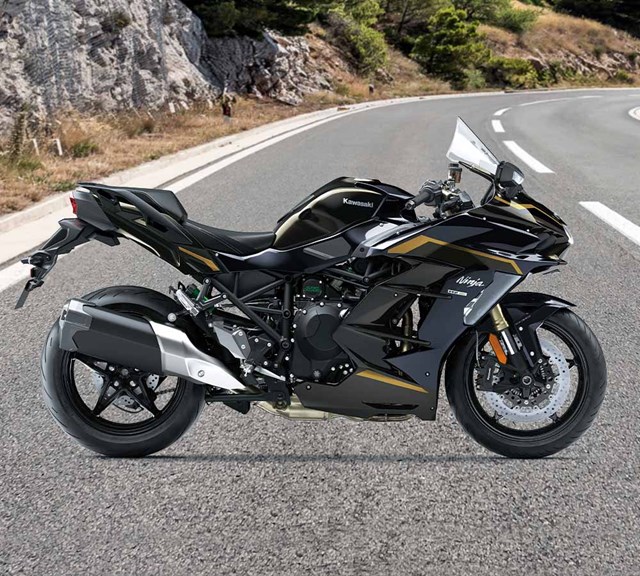 Image of 2026 NINJA H2 SX in action