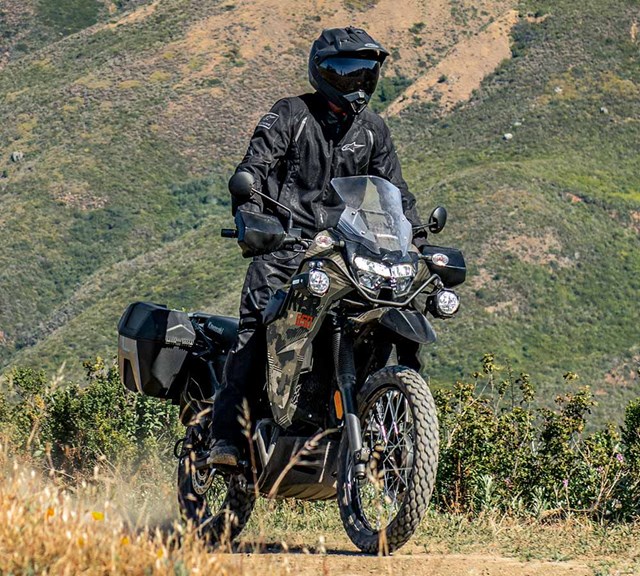 Image of 2026 KLR650 ADVENTURE in action