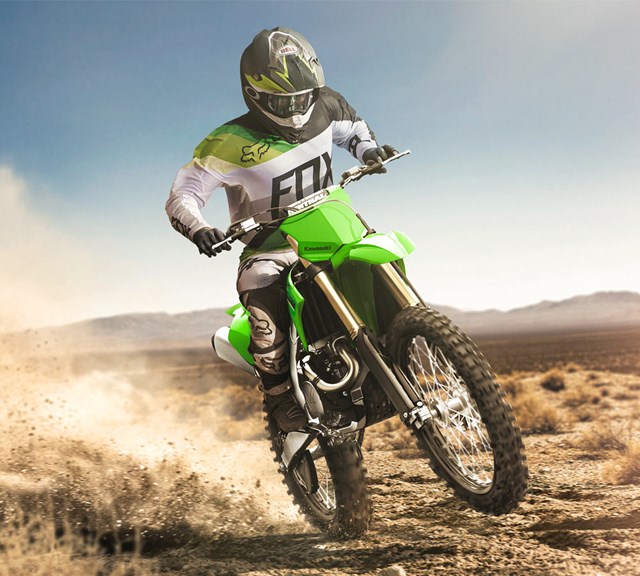 Image of 2022 KX450X in action