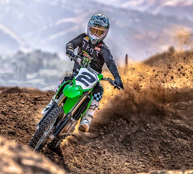 Image of 2023 KX450 in action