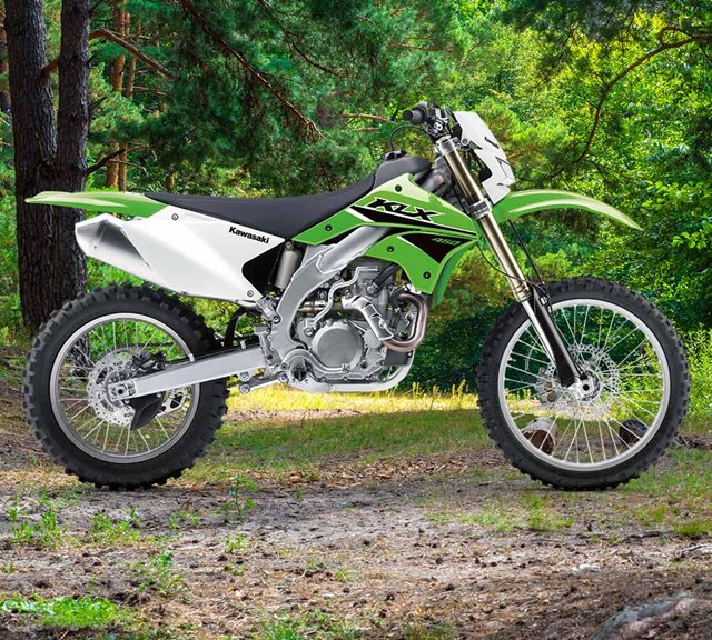 Image of 2023 KLX450R in action