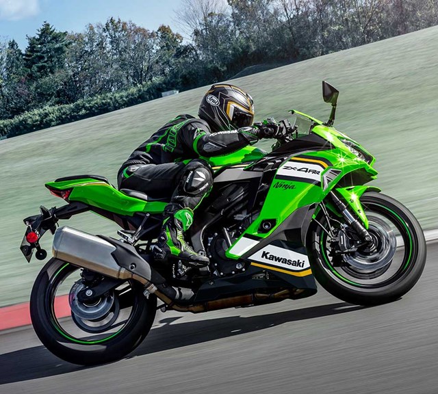 Image of 2026 NINJA ZX-4RR in action
