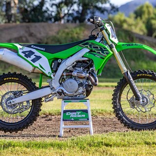 The 2021 KX450 wins the Dirt Rider 450 Shootout
