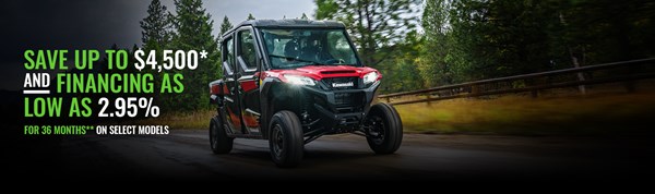 Save up to $4,500 + 2.95% APR for 36 months.