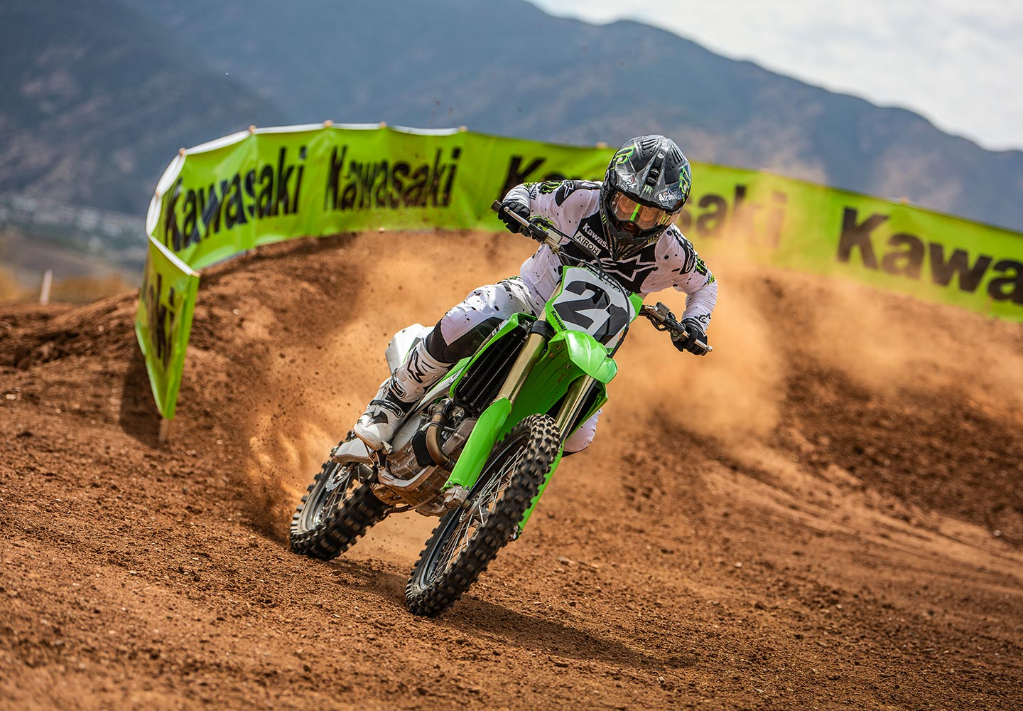 A kawasaki store dirt bike