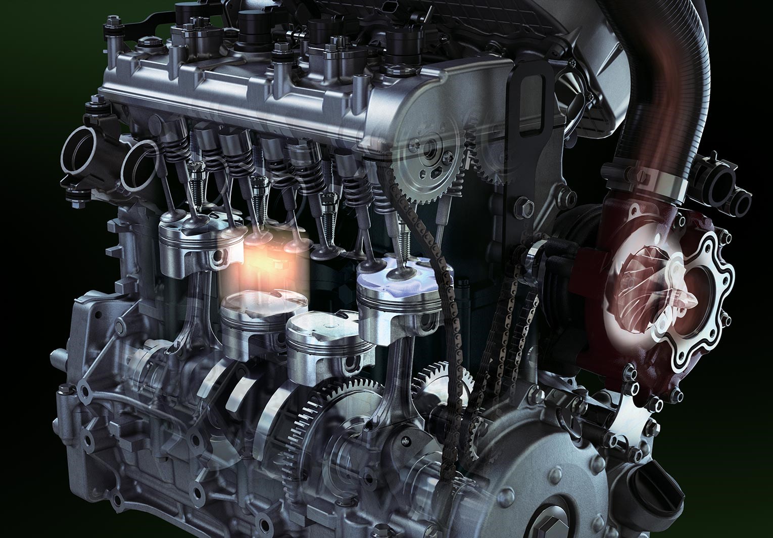 999cc IN-LINE 4-CYLINDER SUPERCHARGED ENGINE