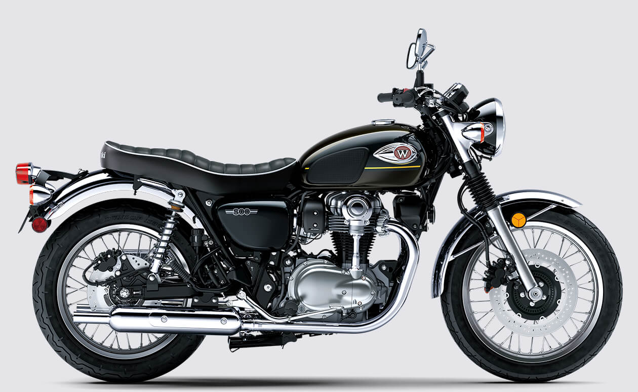 Kawasaki W800 Retro Modern Motorcycle Original Icon