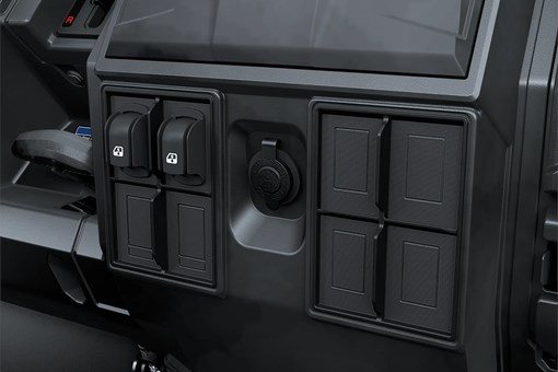Close-up on a side x side interior. opens in a new window