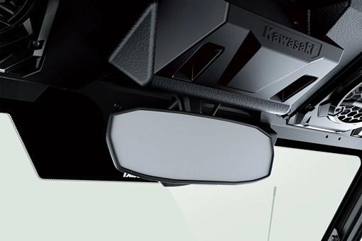 Rearview mirror in a side x side interior. opens in a new window