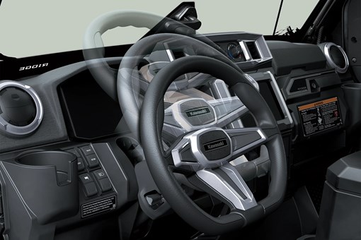 Tilting steering wheel on a side x side. opens in a new window