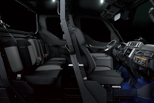 Side view of a side x side interior. opens in a new window