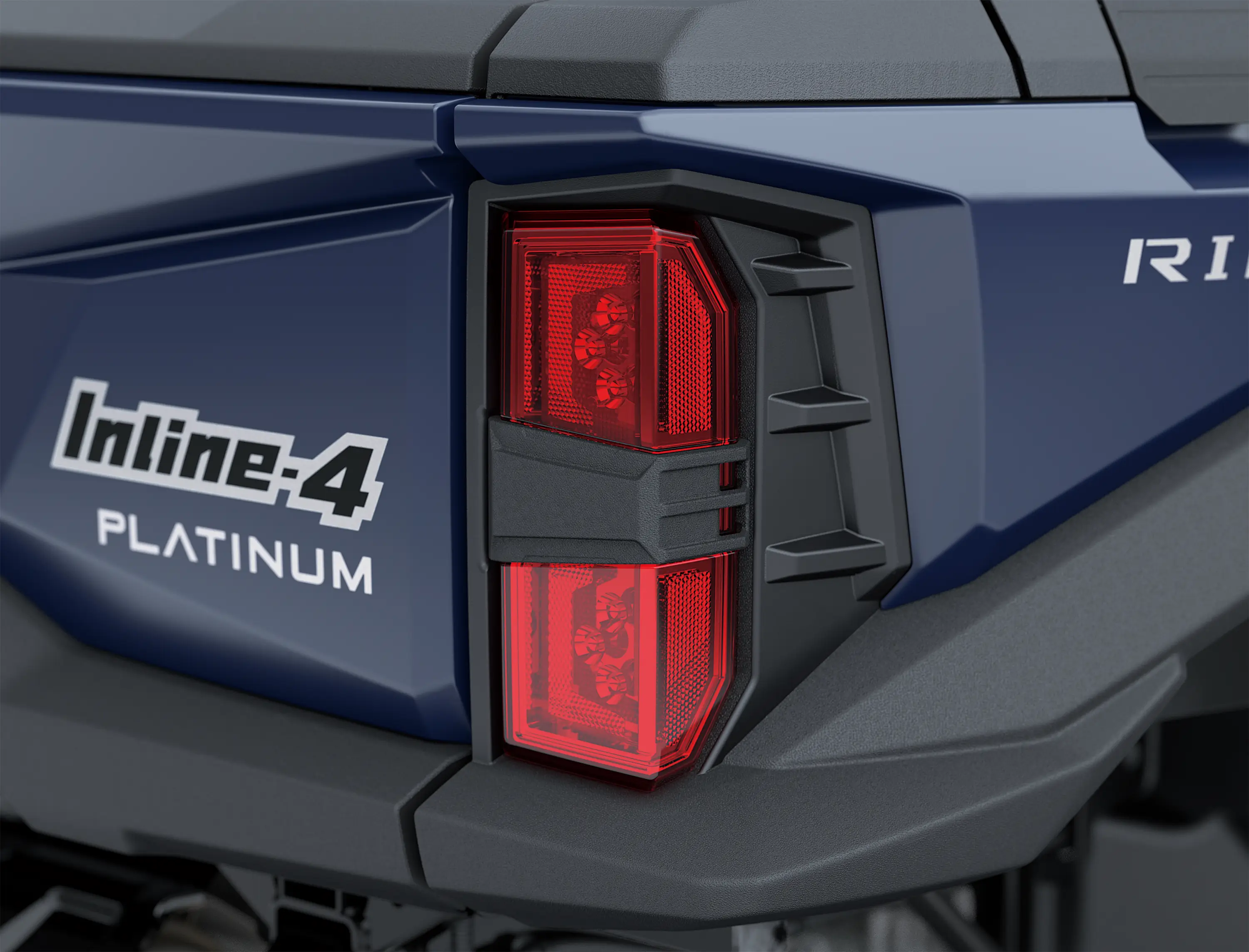Rear taillight on a side x side.