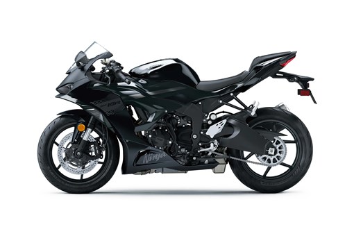 Profile angle of a motorcycle staged in a white studio background. opens in a new window