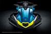 Profile angle of a personal watercraft displayed in a black studio background.
