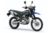 Three-quarter front angle of a motorcycle staged in a white studio background.
