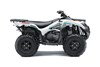 Side angle of a white ATV staged in a white studio background.
