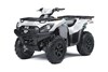 Three-quarter front angle of a white ATV staged in a white studio background.
