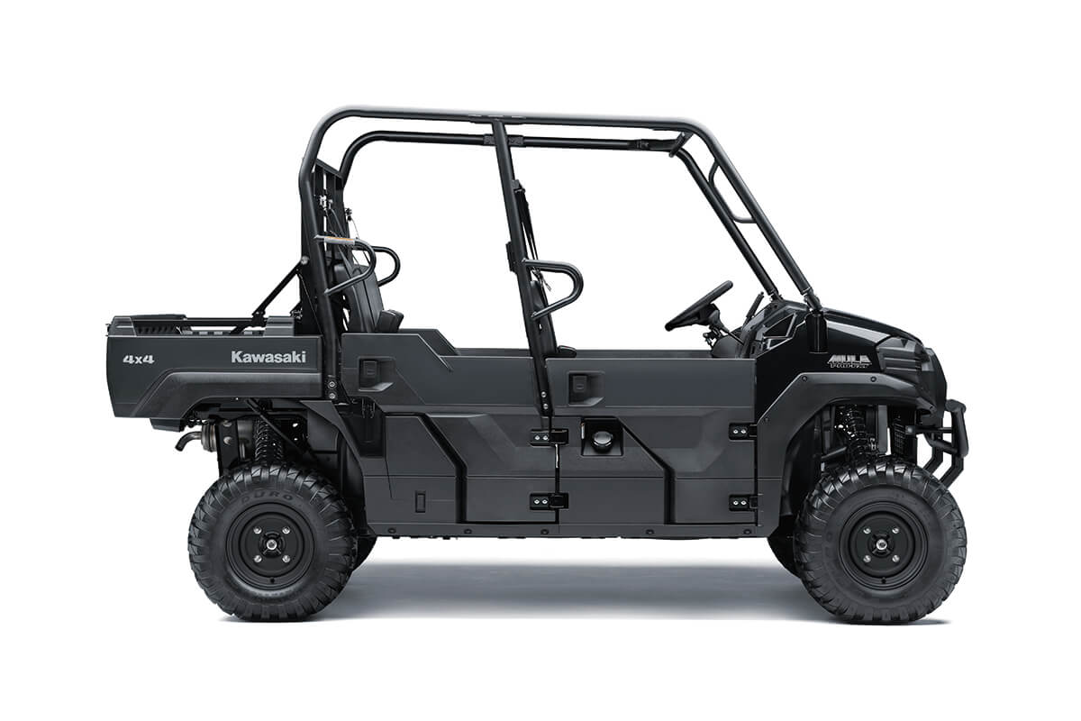 Side angle of a side x side staged in a white studio background.