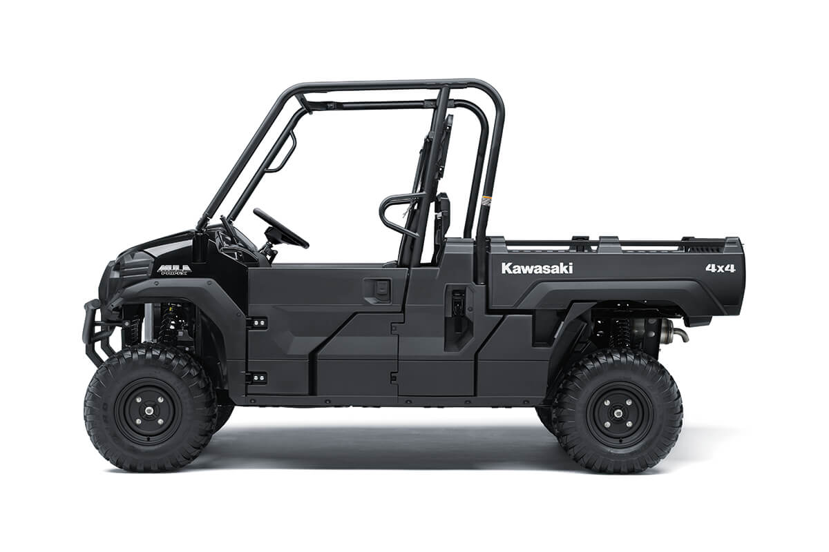 Profile angle of a side x side staged in a white studio background.