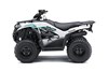 Side angle of a white ATV staged in a white studio background.