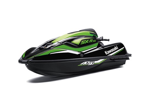 Three-quarter front angle of a personal watercraft staged in a white studio background. opens in a new window