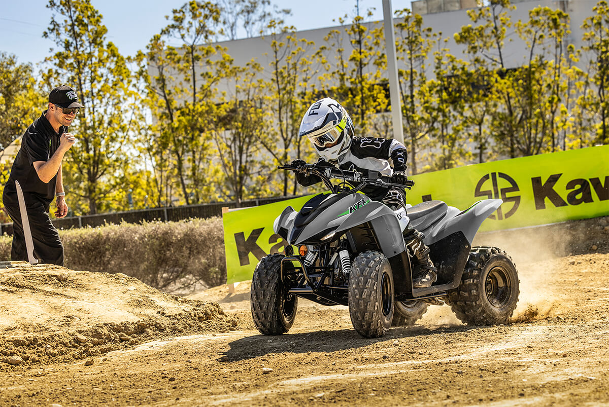 2024 Kawasaki KFX®90 Youth ATV For Tougher Terrain & Bigger Adventures