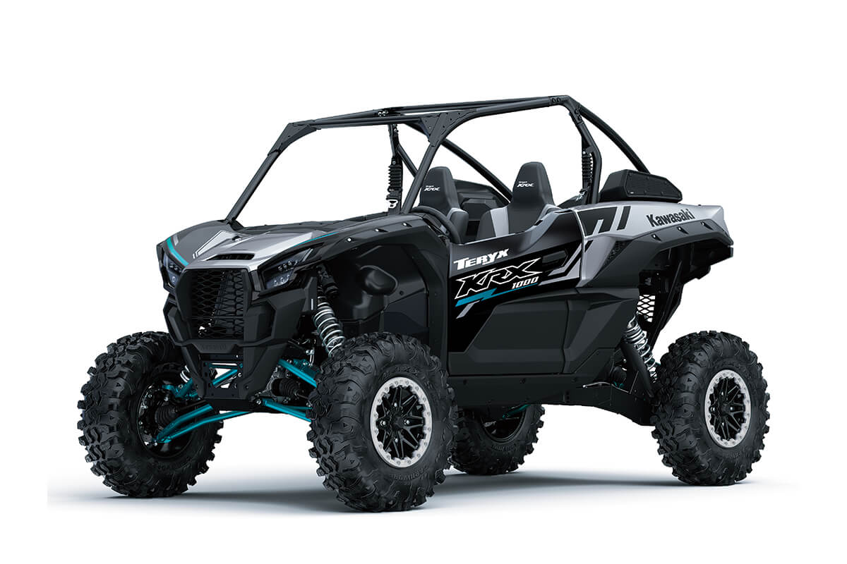 Three-quarter front angle of a side x side staged in a white studio background.