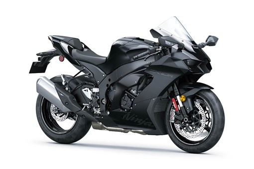 Three-quarter front angle of a motorcycle staged in a white studio background. opens in a new window