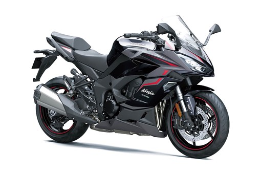 Three-quarter front angle of a motorcycle staged in a white studio background. opens in a new window