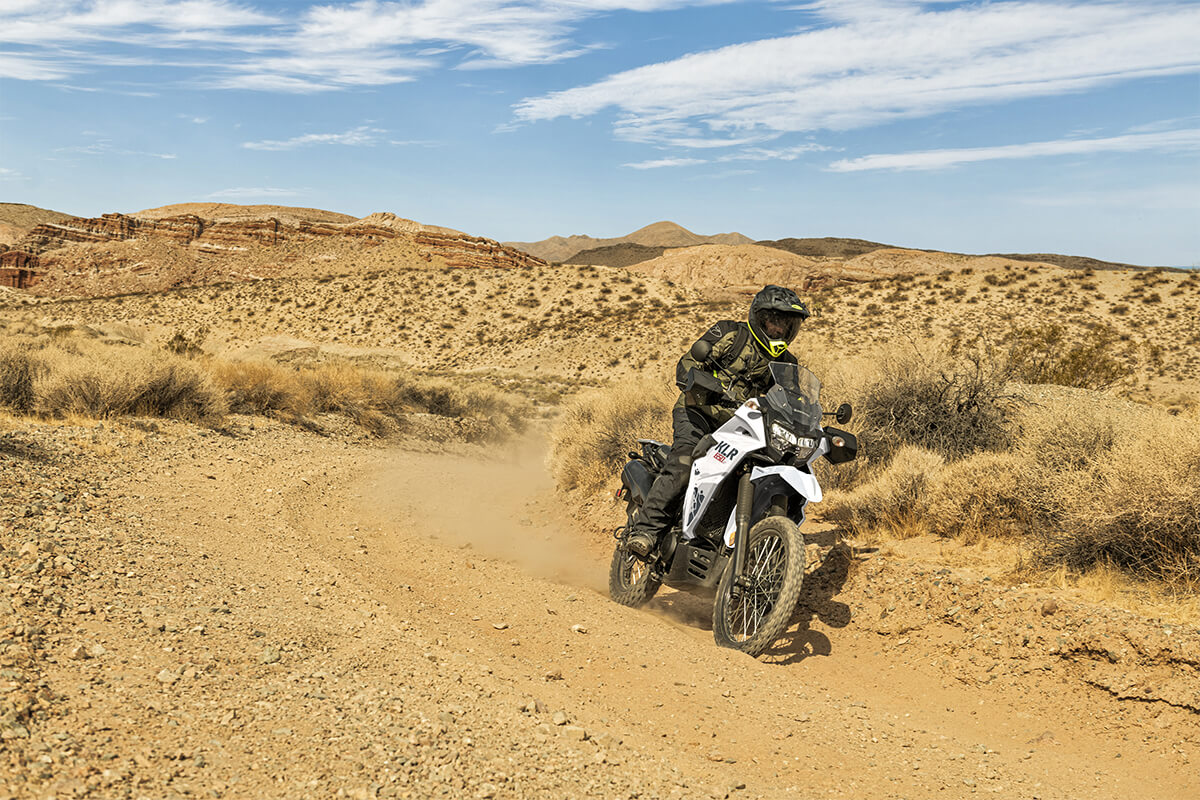 2024 Kawasaki KLR® 650 S DualSport Bike Flexible and Balanced