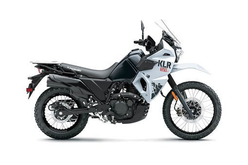 Profile angle of a motorcycle staged in a white studio background. opens in a new window