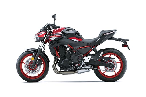 Side angle of a motorcycle staged in a white studio background. opens in a new window