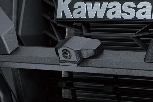 Closeup, three-quarter front angle of a side x side's front camera. opens in a new window